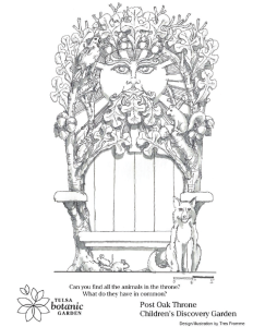 post oak throne coloring page